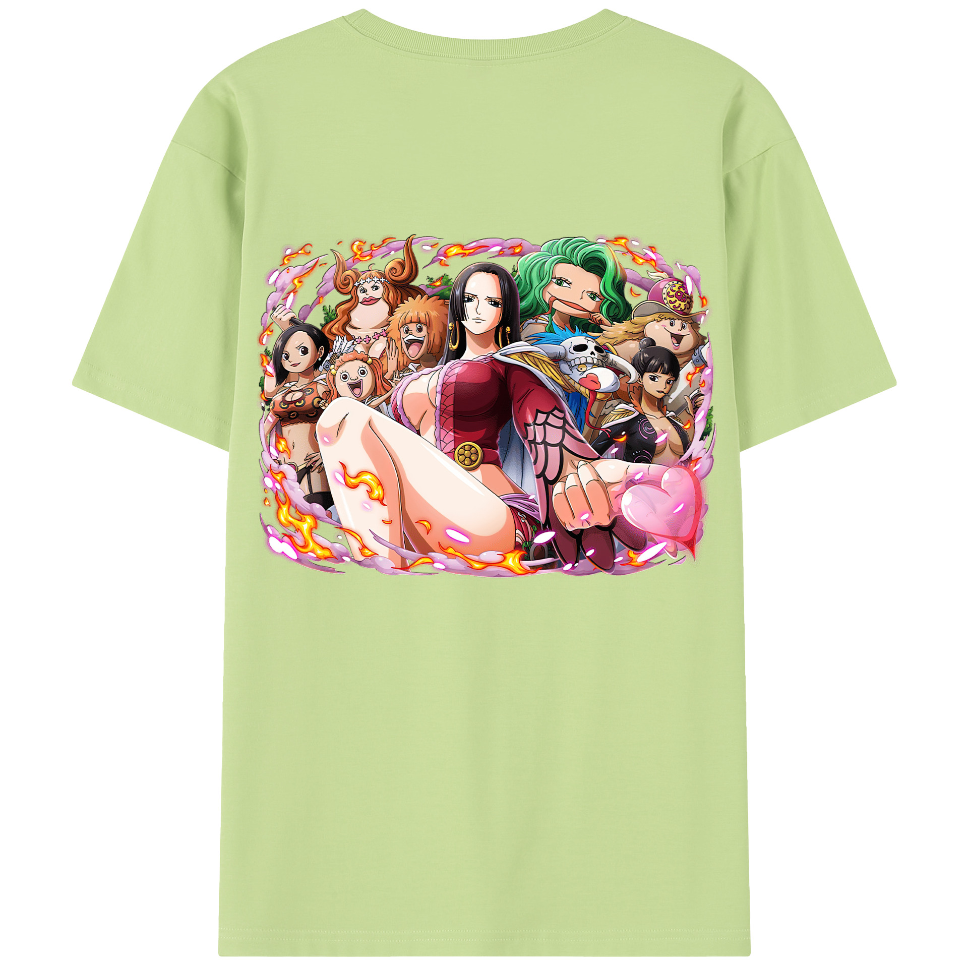 ワンピース ボア・ハンコック ONE PIECE Boa·Hancock 綿100％半袖Tシャツ（背面プリント）
